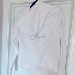 Zip up bride jacket